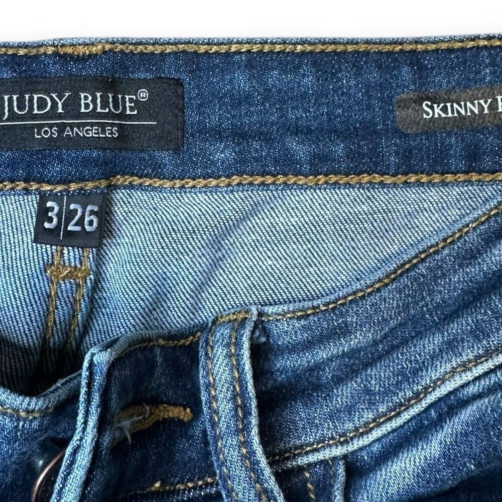 JUDY BLUE Women’s Medium Wash Skinny Jeans Stretch Denim Size 3 / 26 - Picture 5 of 7